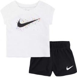 Nike Icon T-Shirt And Mesh Short And T-Shirt Set - Girls