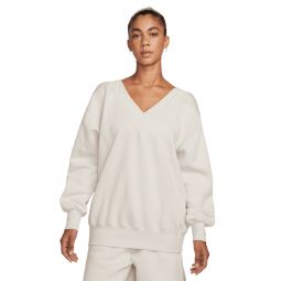 Nike Sportswear Phoenix Fleece Oversized V-Neck Sweatshirt - Womens