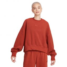 Nike Sportswear Plush Oversized Crew-Neck Mod Crop Sweatshirt - Womens
