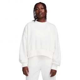 Nike Sportswear Plush Oversized Crew-Neck Mod Crop Sweatshirt - Womens