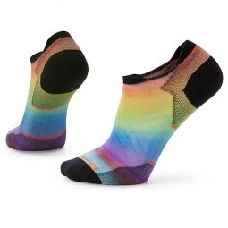 Smartwool Run Zero Cushion Pride Rainbow Print Low Ankle Sock