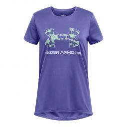 Under Armour Tech Print Fill Big Logo Short-Sleeve Shirt - Girls