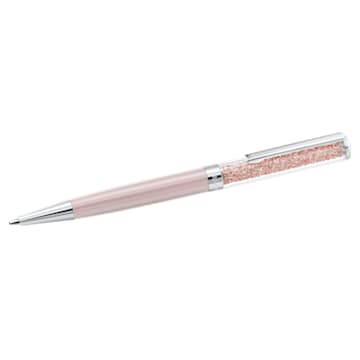 Crystalline ballpoint pen, Pink, Pink lacquered, Chrome plated