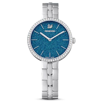 Cosmopolitan watch, Swiss Made, Metal bracelet, Blue, Stainless steel