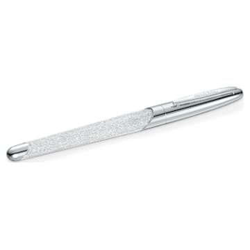 Crystalline Nova rollerball pen, Silver tone, Chrome plated