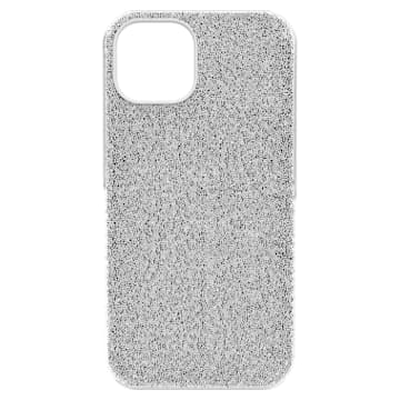 High smartphone case, iPhone 14, Silver tone