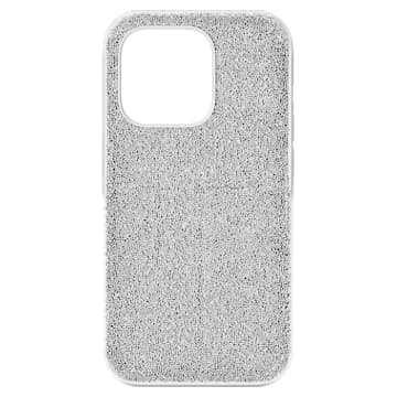 High smartphone case, iPhone 14 Pro Max, Silver tone