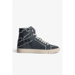ZV1747 High Flash Canvas Sneakers