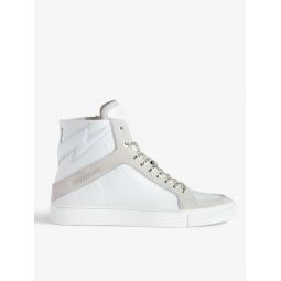ZV1747 High Flash High-Top Crinkled Sneakers