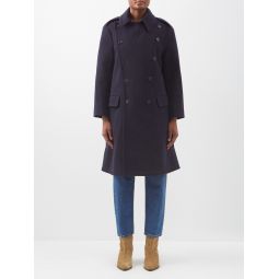 Winston double-breasted wool-blend coat