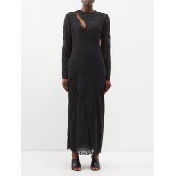 Re-edition 2013 embroidered lace maxi dress