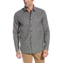 Theory Irving Linen & Wool-Blend Flannel Shirt