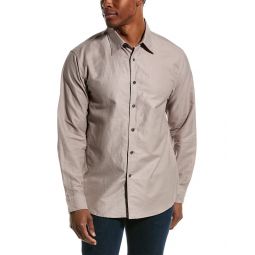 Theory Noll Essential Linen-Blend Woven Shirt