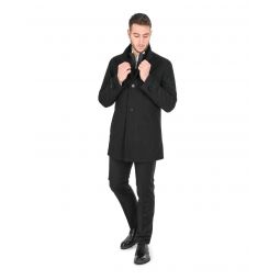 Hugo Boss Wool Blend Black Outerwear