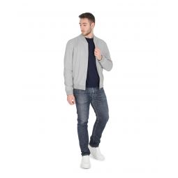 Hugo Boss Light Grey Jacket with Visco-Polyester Blend Fabric