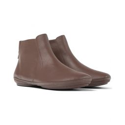 Camper Right Nina Leather-Trim Chelsea Bootie