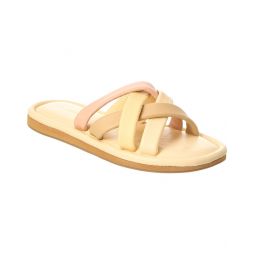 Madewell Puffy Woven Leather Slide