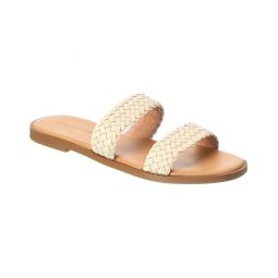 Madewell Braided Double-Strap Leather Slide