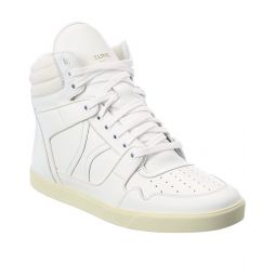 Celine Mid Lace-Up Leather Sneaker