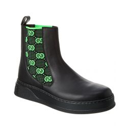 Gucci Gg Leather Boot