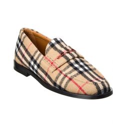 Burberry Check Wool Loafer