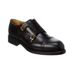 Gucci Monk Strap Leather Loafer