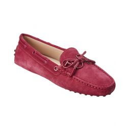 Tod'S Logo Gommino Suede Moccasin