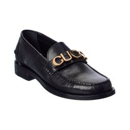 Gucci Logo Leather Loafer