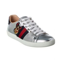 Gucci Ace Embroidered Leather Sneaker