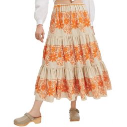 Maje Linen-Blend Skirt