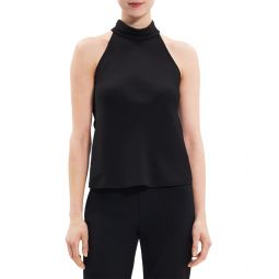 Theory Roll Neck Halter Top