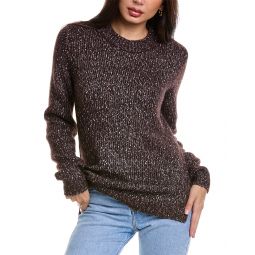 Theory Speckled Alpaca-Blend Crewneck Sweater