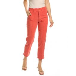 Mother The Springy Hot Coral Ankle Jean