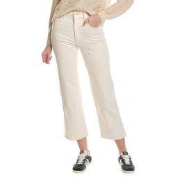 Mother Denim The Bees Knees Rambler Zip Ankle Act Natural Wide Straight Leg