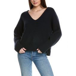 Theory Easy V-Neck Wool-Blend Sweater