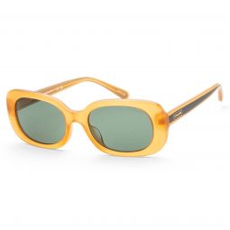 Coach Womens HC8358U-571282 Fashion 54mm Milky Amber Sunglasses