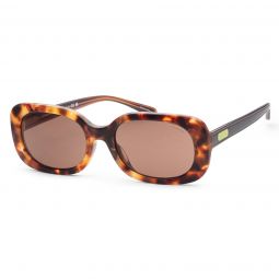 Coach Womens HC8358F-571173 Fashion 56mm Pearlescent Amber Tortoise Sunglasses