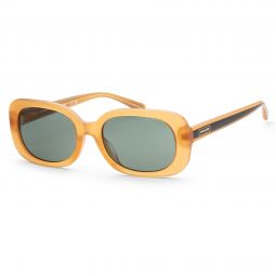 Coach Womens HC8358F-571282 Fashion 56mm Milky Amber Sunglasses