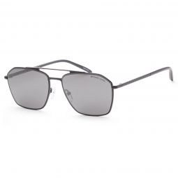 Michael Kors Mens MK1124-10056G Fashion 56mm Shiny Black Sunglasses