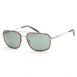 Michael Kors Mens MK1133J-101482 Glasgow 60mm Silver / Dark Tortoise Sunglasses