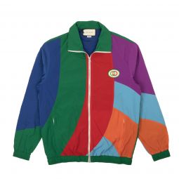 GUCCI Multicolor Geometric Nylon Track Jacket