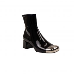 PRD-XFTW-0005/38 1T920M_069_F0002 Black/Silver Prada Patent Ankle Boots With Metal Toe