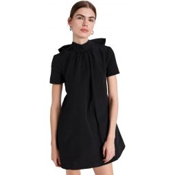 STAUD Womens Mini Ilana Dress, Black