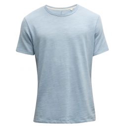 Rag & Bone Mens Classic Flame Short Sleeve Tee T-Shirt, Desert Blue