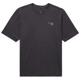 Rag & Bone Mens 425 Short Sleeve Crew Neck T-Shirt, Black