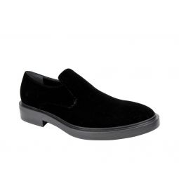Balenciaga Mens Black Velvet Slip-on Loafer Dress Shoes (41 EU / 8 US)
