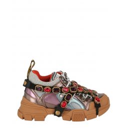 Gucci Womens Flashtrek Chunky Leather Sneakers