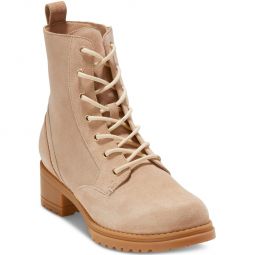 Camea Womens Lugged Sole Zipper Combat & Lace-up Boots