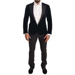 Dolce & Gabbana Velvet Slim Fit Smoking Suit