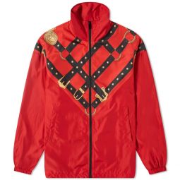 Versace Mens Nylon Harness Windbreaker Jacket in Red